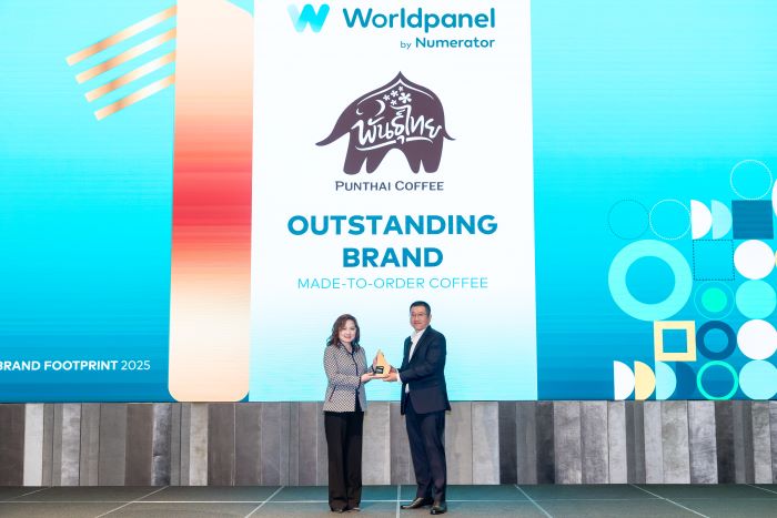 พันธุ์ไทย คว้ารางวัล Top Outstanding Brand ในหมวด Made-To-Order Coffee  จากเวที Thailand Brand Footprint 2025