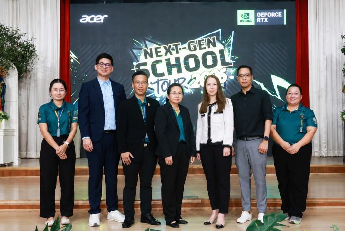 เอเซอร์ ร่วมกับ โรงเรียนสารสาสน์วิเทศร่มเกล้า เปิดตัวโครงการ “Acer Next-Gen School Tour 2026” ชวนนักเรียนมัธยมเรียนรู้เทคโนโลยีผ่านประสบการณ์จริง พร้อมค้นหาแรงบันดาลใจสู่อาชีพด้าน IT และดิจิทัลในยุค AI